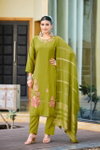 Geet By Ossm Roman Silk Online Kurti With Bottom Dupatta Wholesale